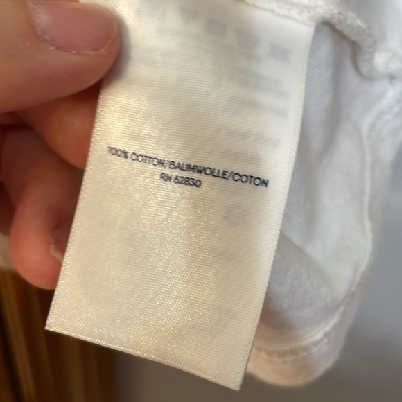 LANDS END UEC Girls Size M (8) White Long Sleeve Yoga Poses T Shirt Cotton - Picture 11 of 12